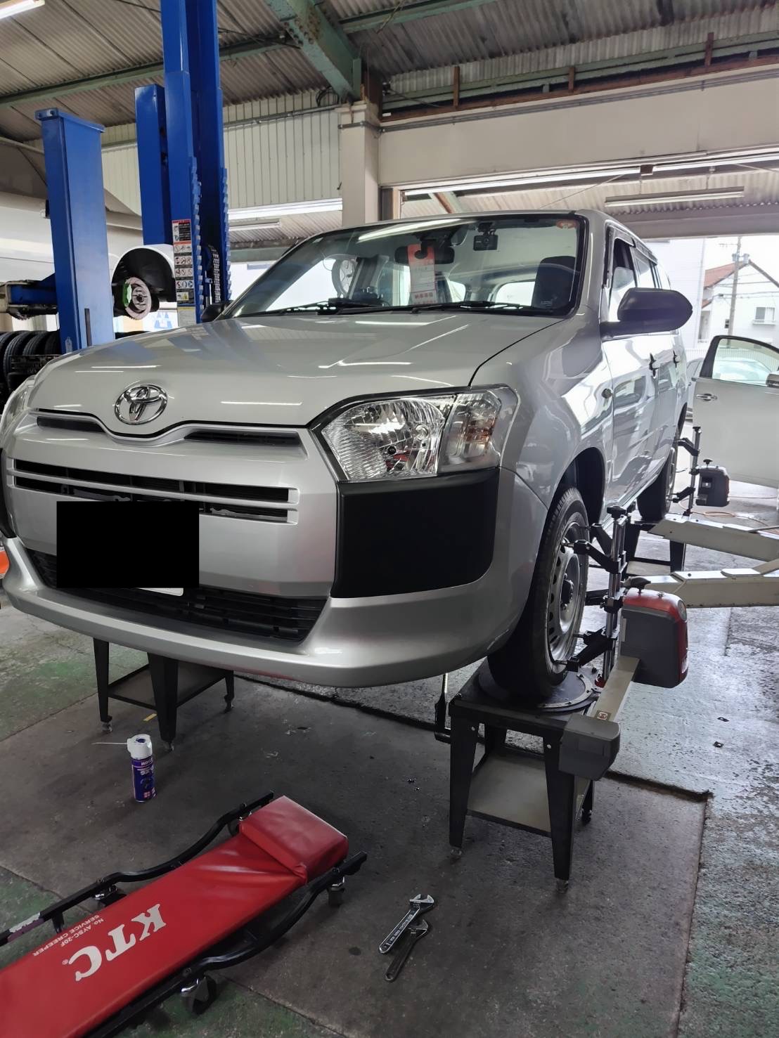 プロボックス＿アライメント調整｜藤枝市カーリース専門店ならフラット７藤枝