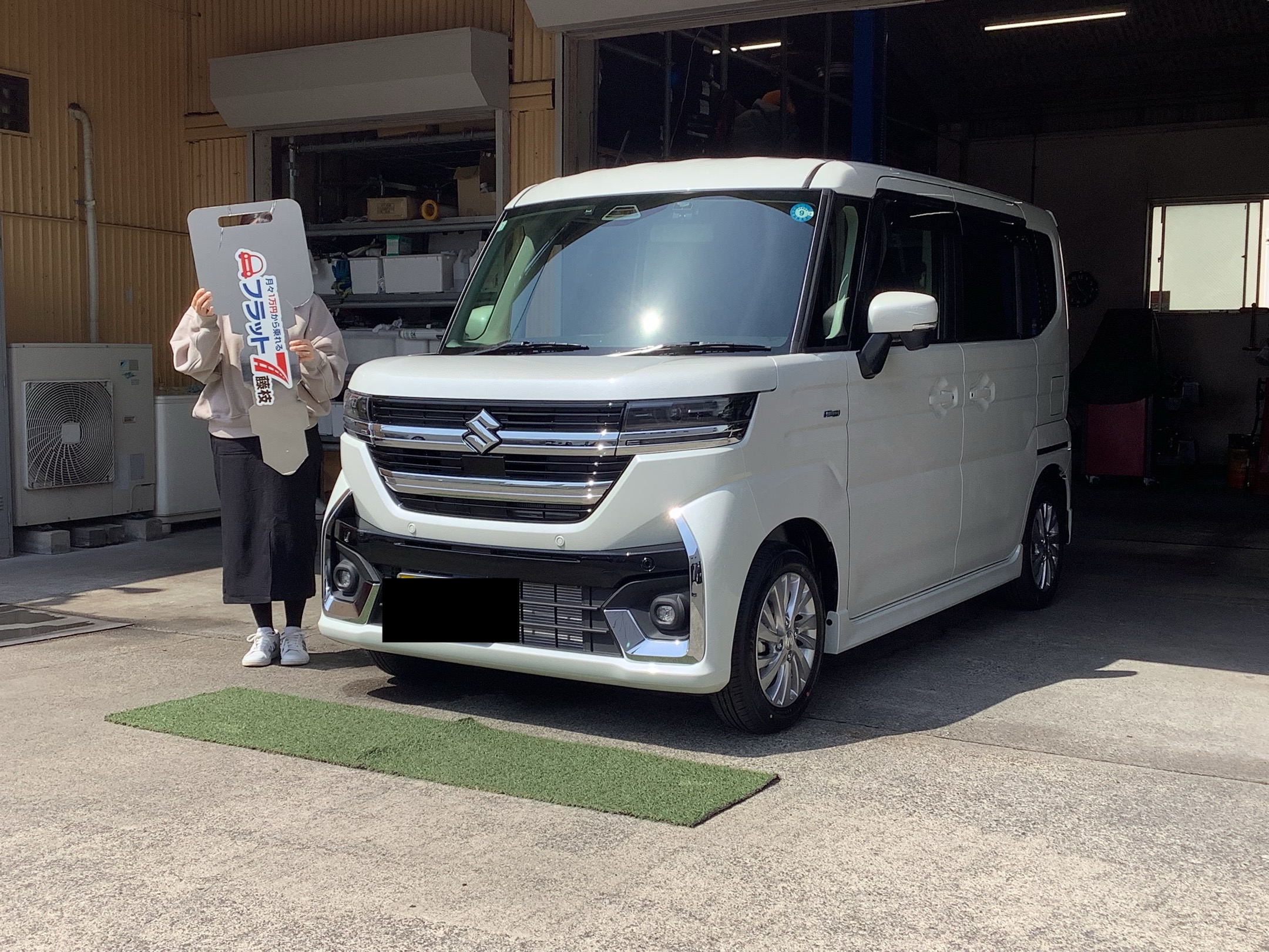 スズキ＿スペーシアカスタム｜藤枝市カーリース専門店ならフラット７藤枝